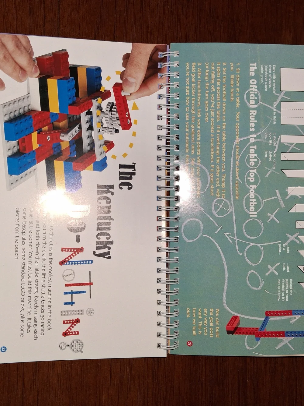 Lego Crazy Action Contraptions Book with Blue and Red Elements